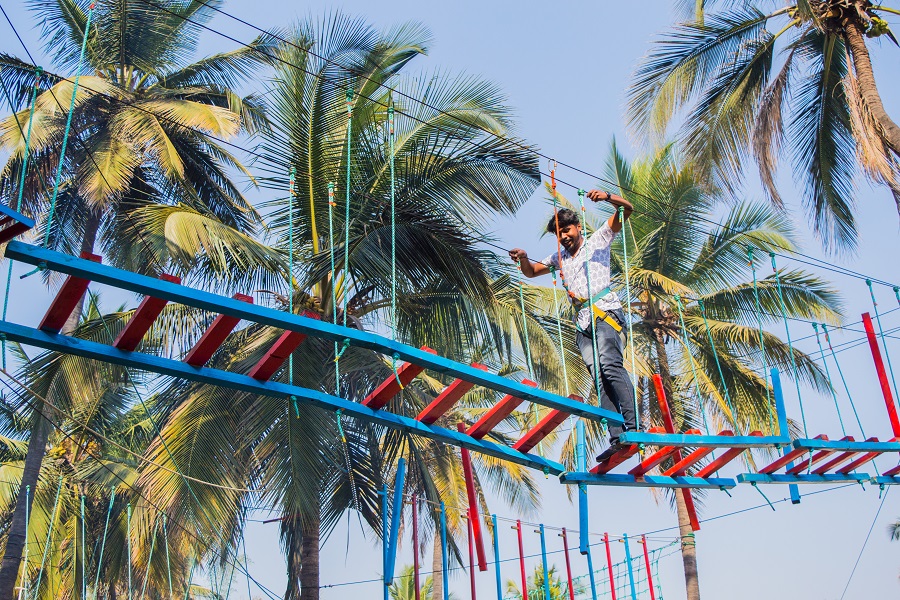 PG Ladder Rope Activity Day Outing Around Bangalore